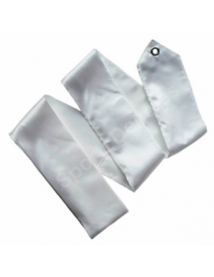 Cinta Gimnasia Rítmica Iniciacion monocolor Blanca