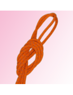 Naranja fluorescente con láminas de plata