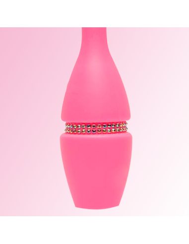 Rosa Fluo con cristal AB