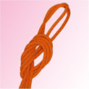 Naranja fluorescente con láminas de plata