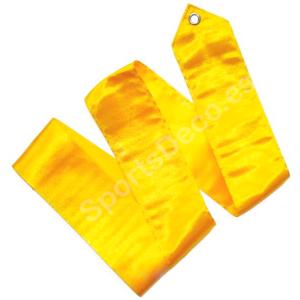 Cinta Gimnasia Rítmica Iniciacion monocolor Amarilla