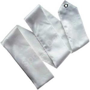 Cinta Gimnasia Rítmica Iniciacion monocolor Blanca