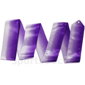 Cinta Gimnasia Rítmica Iniciacion Bicolor Blaca-Violeta