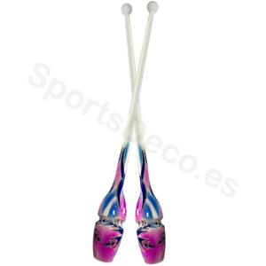 Mazas Aerografo Blanco-Fucsia-Azul