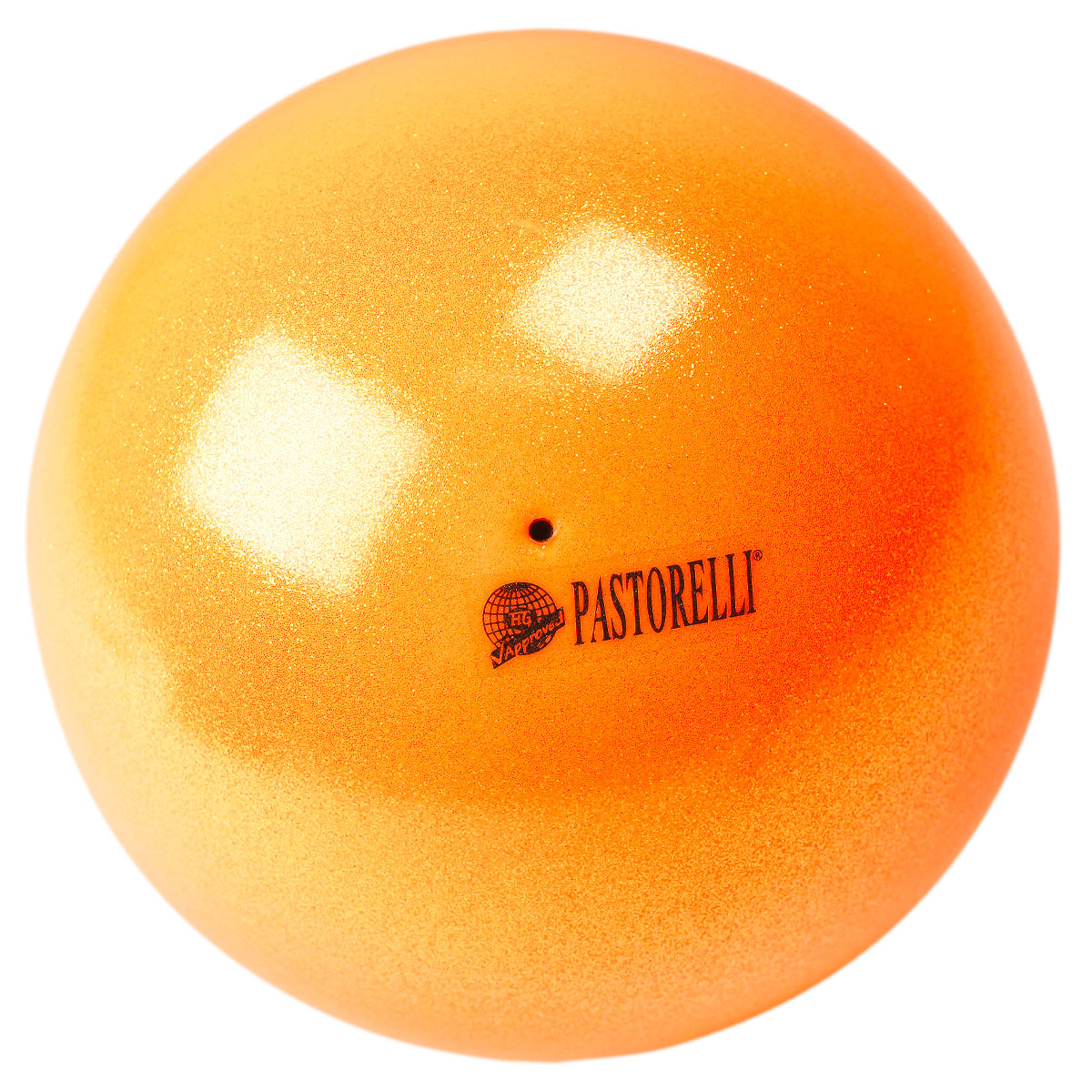 Naranja 00028 Pelota Pastorelli Glitter HV Naranja - Imagen 1