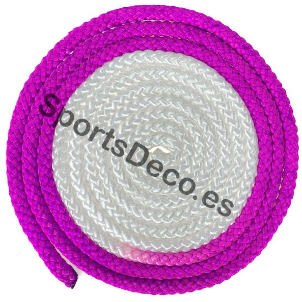 Cuerda Blanco-Fucsia