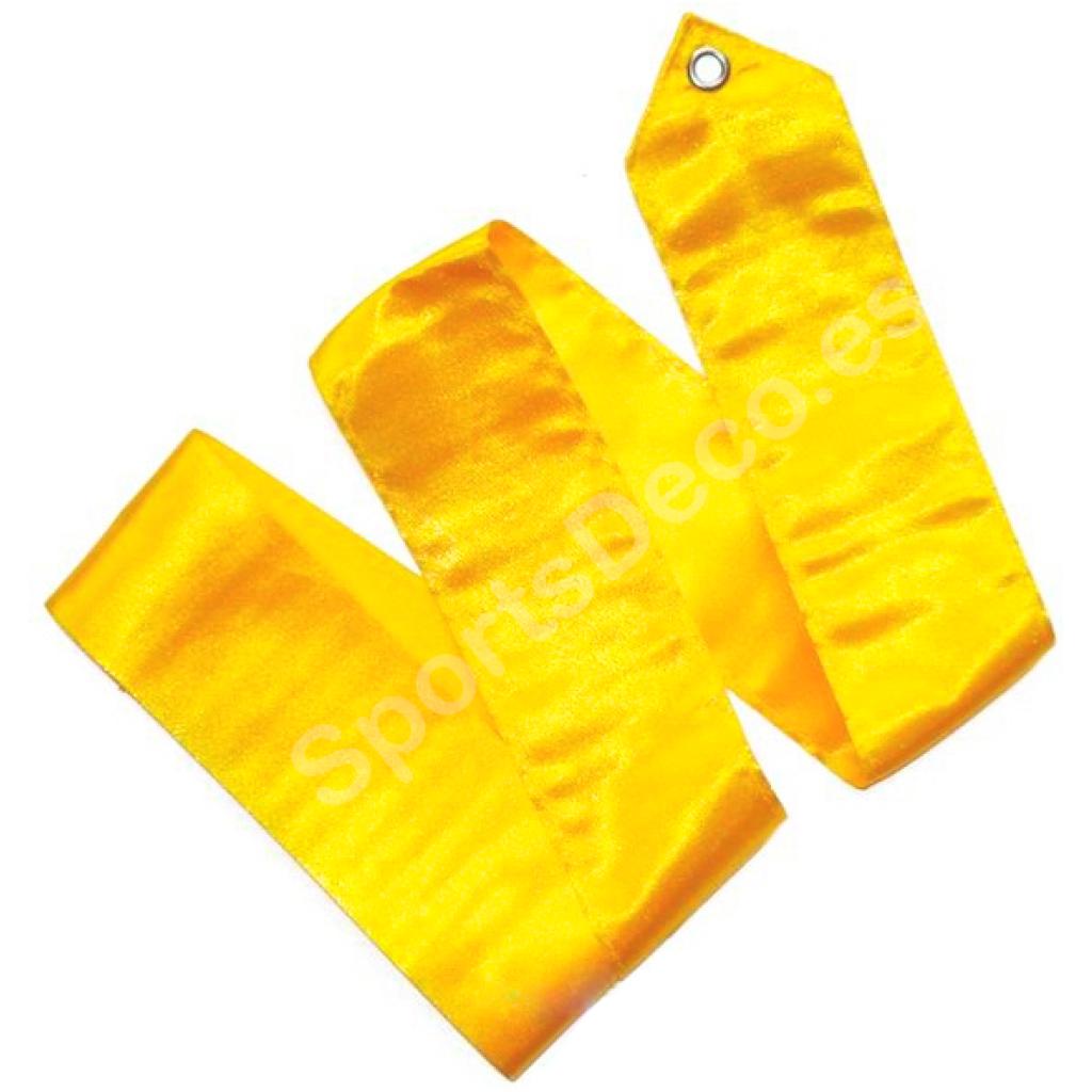 Cinta Gimnasia Rítmica Iniciacion monocolor Amarilla