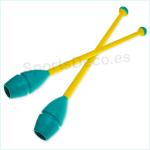 Mazas Iniciación 36cm Turquesa/Amarillo