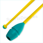 Mazas Iniciación 36cm Turquesa/Amarillo