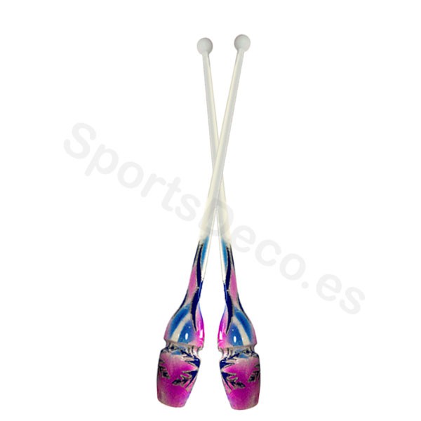 Mazas Aerografo Blanco-Fucsia-Azul Mazas Aerografo Blanco-Fucsia-Azul